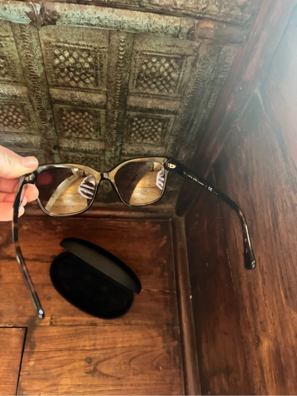 Ralph Lauren Women’s Cat eye Tortoise-shell Square Sunglasses Preppy Classic